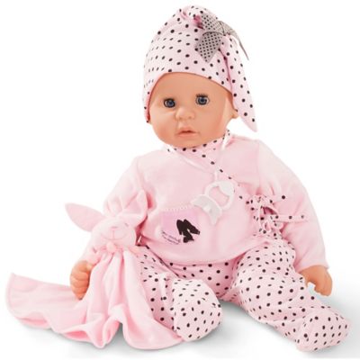 Gotz Cookie 19 in. Soft Baby Doll in Pink with Blue Sleeping Eyes