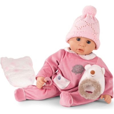 Gotz Cookie Hedgehog 19 in. Soft Baby Doll in Pink