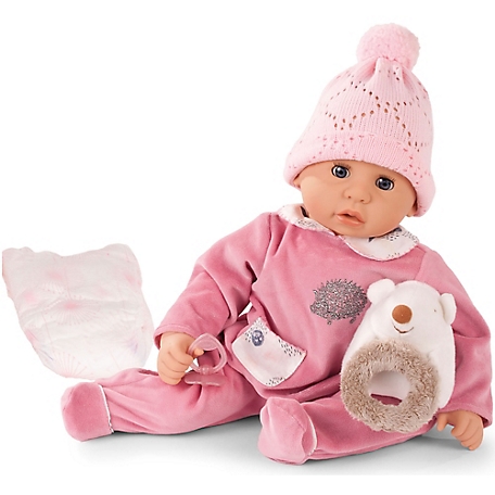 Gotz Cookie Hedgehog 19 in. Soft Baby Doll in Pink
