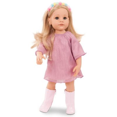 Image showing 8 th Gotz Hannah be My Mini Me 19.5 in. All Vinyl Doll with Long Blonde Hair