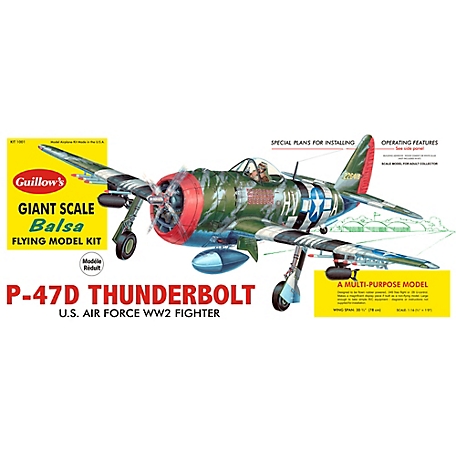 Guillow's P-47D Thunderbolt Model Kit
