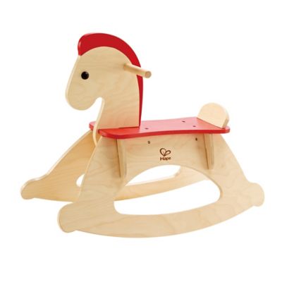 Hape Rock & Ride: Wooden Rocking Horse - Beige, Kids Ride-On