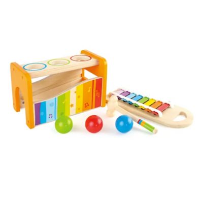 Hape lb. & Tap Bench with Slide Out Xylophone, Ages 12 mo+
