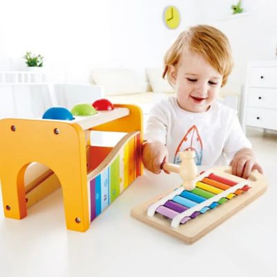 Image showing  lb. & Tap Bench with Slide Out Xylophone, Ages 12 mo+