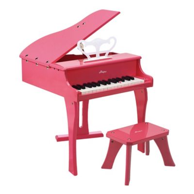 Hape Happy Grand Piano - Toddler Wooden Musical Instrument, Pink