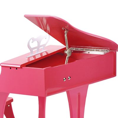 Image showing  Toddlers' Happy Grand Piano Wooden Musical Instrument, Ages 3 and Up, Pink