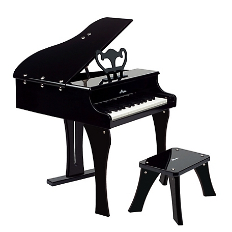 Hape Happy Grand Piano - Toddler Wooden Musical Instrument, Black