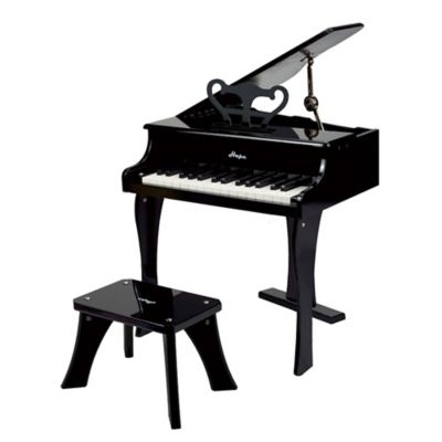 Image showing  Happy Grand Piano - Toddler Wooden Musical Instrument, Black
