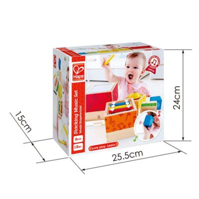 Image showing  Odyssey Stacking Music Set - Colorful 6 pc. Musical Box Toy