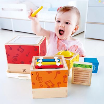 Image showing  Odyssey Stacking Music Set - Colorful 6 pc. Musical Box Toy