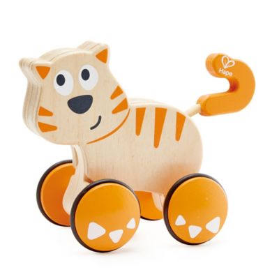 Hape Dante Cat Push & Go - Wooden Cat Push & Release Toy