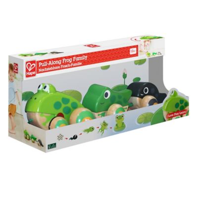 Image showing  Pull-Along Frog Family - Wooden Toddler Toy, Ages 12 mo+