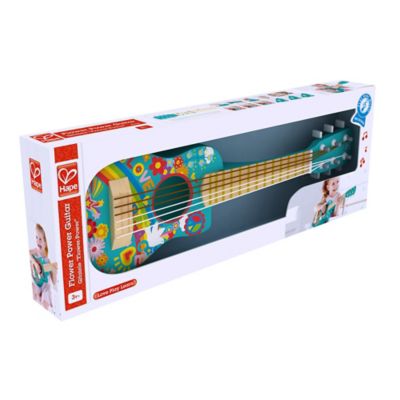 Image showing  First Musical Guitar: Flower Power - Turquoise, Ages 3+