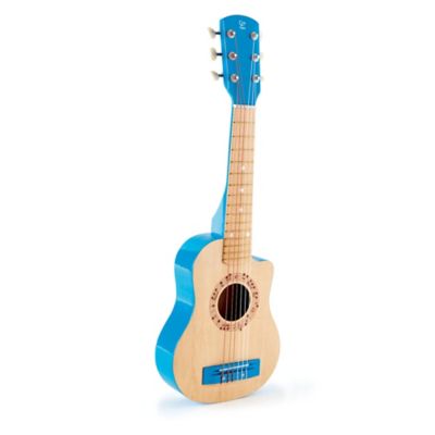 Hape First Musical Guitar: Kid's Wooden Instrument, Blue Lagoon