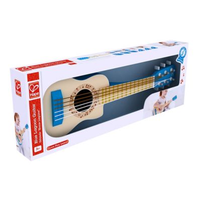 Image showing  First Musical Guitar: Kid's Wooden Instrument, Blue Lagoon