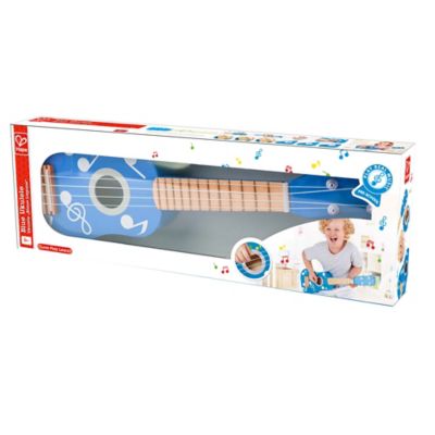 Image showing  Kid's Wooden Toy Ukulele - 21 in. Musical Instrument, Blue Dot