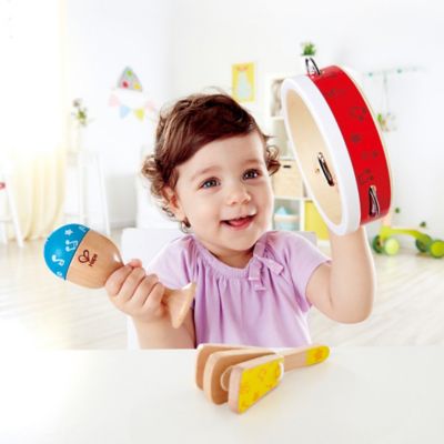 Image showing  Junior Percussion Set - 3 pc. Wooden Percussion Instrument Set