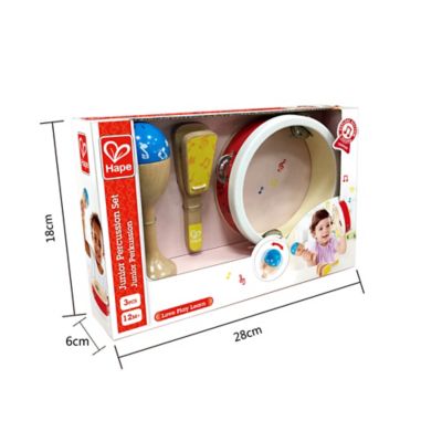 Image showing 5 th Hape Junior Percussion Set - 3 pc. Wooden Percussion Instrument Set