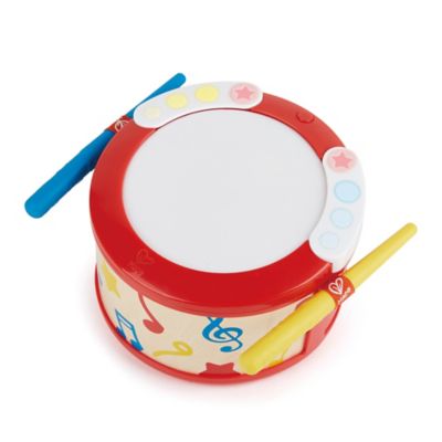 Hape Electronic Drum - Lights & Guided Play, 2 Play Modes, Ages 1+
