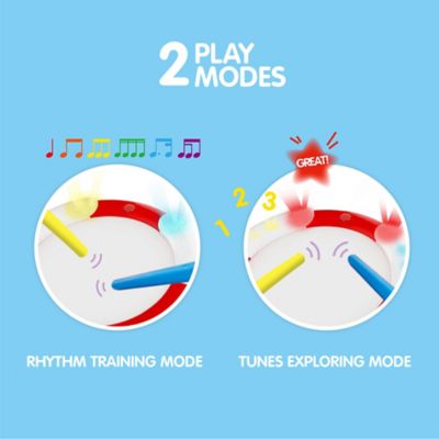 Image showing  Electronic Drum - Lights & Guided Play, 2 Play Modes, Ages 1+