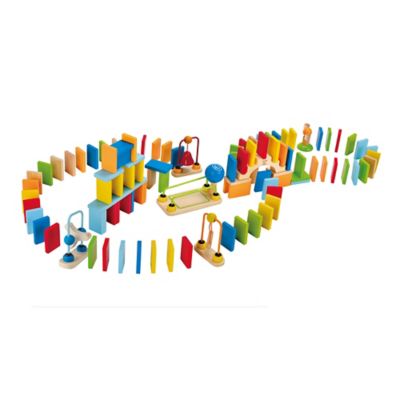 Hape Wooden Domino Ball Set: Dynamo - 107 pc. Colorful Set