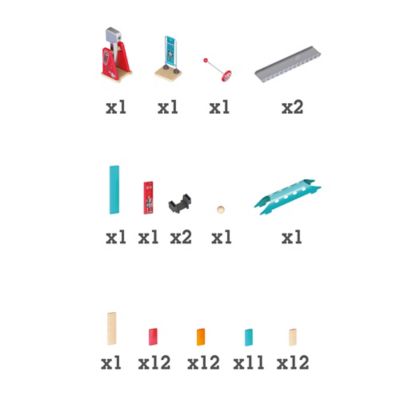 Image showing  Wooden Domino Ball Set: Mighty Hammer - 59 pc.