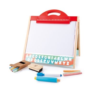 Hape Store & Go Easle: Double-Sided - Blackboard & Magnetic Whiteboard