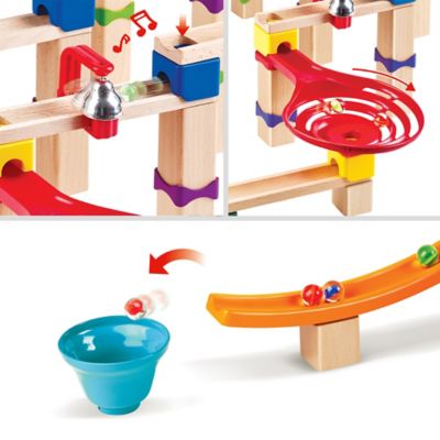 Image showing  Marble Run: Tricks n' Twists - 129 pc. DIY Wood Building Racetrack