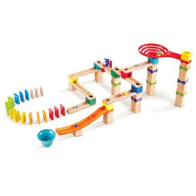 Hape Marble Run: Racetrack - 81 pc. - DIY Wood Building Racetrack