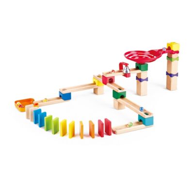 Hape Marble Run: Crazy Rollers Racetrack - 50 pc. DIY Wood Building Racetrack