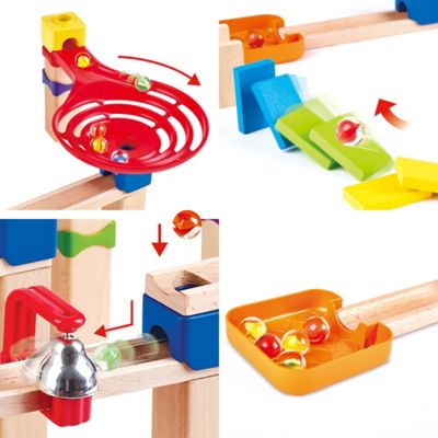 Image showing  Marble Run: Crazy Rollers Racetrack - 50 pc. DIY Wood Building Racetrack
