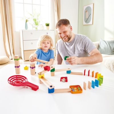 Image showing  Marble Run: Crazy Rollers Racetrack - 50 pc. DIY Wood Building Racetrack