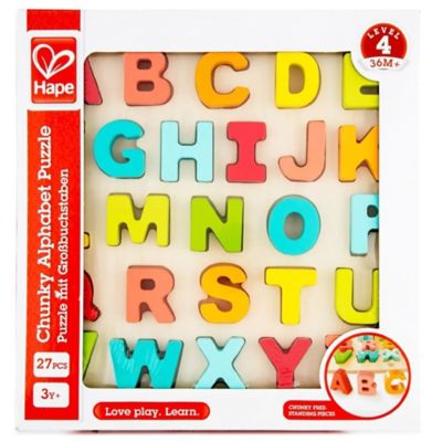 Image showing  Alphabet Blocks - 27 pc. - Wooden Blocks Learning Puzzle