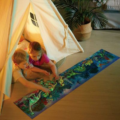 Image showing  Giant Glow-In-The Dark Puzzle: Dinosaurs - 200 pc.