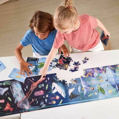 Image showing  Giant Glow-In-The-Dark Puzzle: Ocean Life - 200 pc.