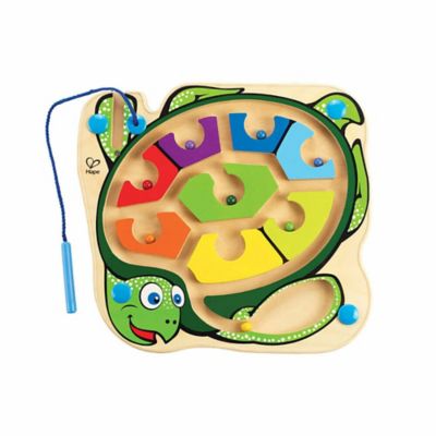 Hape Totally Amazing Colorback Sea Turtle Bead Maze - Magnetic Wooden Puzzle