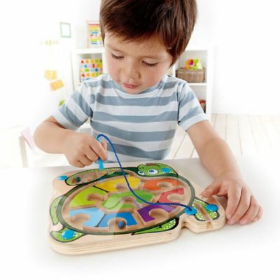 Image showing  Totally Amazing Colorback Sea Turtle Bead Maze - Magnetic Wooden Puzzle
