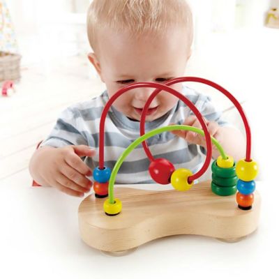 Image showing  Double Bubble Wooden Bead Maze - Kids Bead Loop Toy