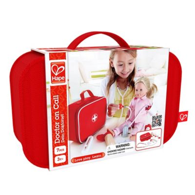 Image showing  Doctor on Call Wooden Playset - Red - Toddler & Kids Ages 3+