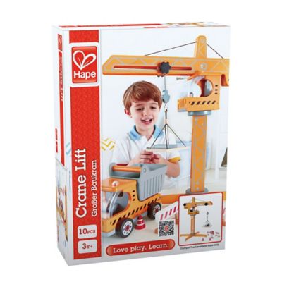 Image showing  Playscapes Crane Lift Playset Yellow - Toddler, Kids Ages 3+