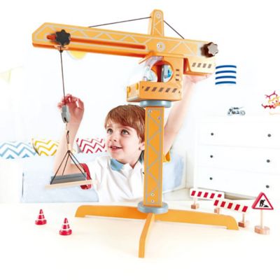 Image showing  Playscapes Crane Lift Playset Yellow - Toddler, Kids Ages 3+