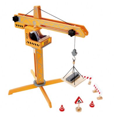 Image showing  Playscapes Crane Lift Playset Yellow - Toddler, Kids Ages 3+
