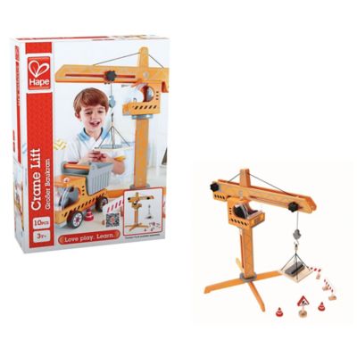 Image showing  Playscapes Crane Lift Playset Yellow - Toddler, Kids Ages 3+