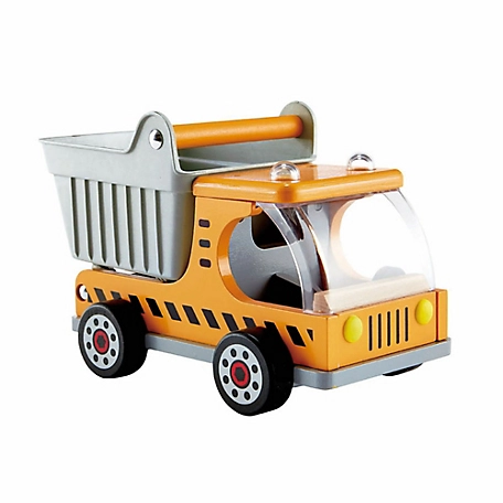 Hape Dumper Truck - Yellow - Kid's Wooden Construction Toys Vehicle