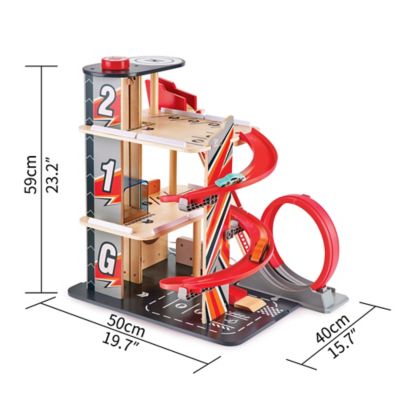 Image showing  Gearhead Stunt Garage - Wooden High-Rise Car Parking Lot, Ages 3+