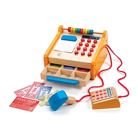 Hape Checkout Register - Kid's Wooden Pretend Play Set, Children Ages 3+