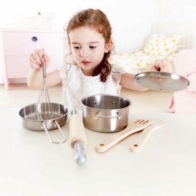 Image showing  Chef's Choice Cooking Kit - 7 pc. - Kid's Kitchen Toy Playset, Children Ages 3+