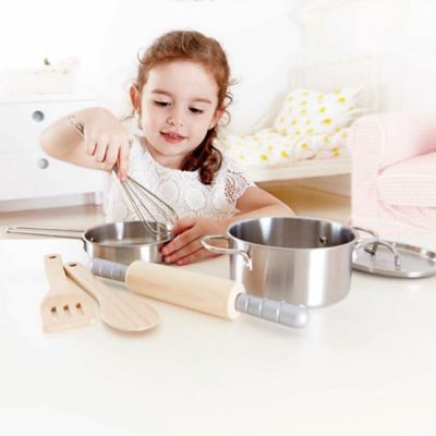 Image showing  Chef's Choice Cooking Kit - 7 pc. - Kid's Kitchen Toy Playset, Children Ages 3+