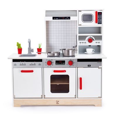 Hape All-In-1 Kitchen - Kid's Wooden Toy Playset & Accessories, Age 3+
