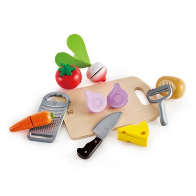 Hape Kitchen Food Playset: Cooking Essentials - Kid's Wooden Kitchen Toy